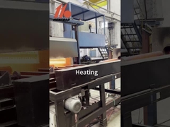 Ogrzewanie żetonów titanowych przed piercingiem---www.weldedsteel-tube.com